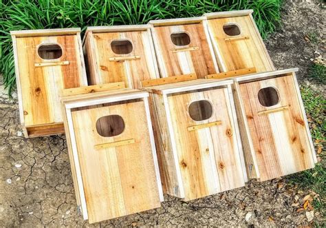 7 x Handcrafted Cedar Wood Duck Nesting Boxes Merganser Bird | Etsy