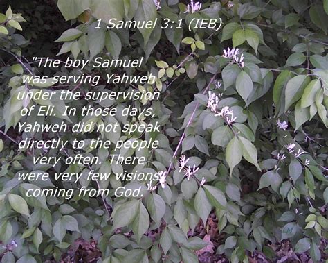 1 Samuel 3:1 Image - International English Bible