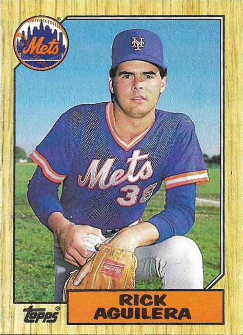 Rick Aguilera 1987 Topps #103 New York Mets Baseball Card