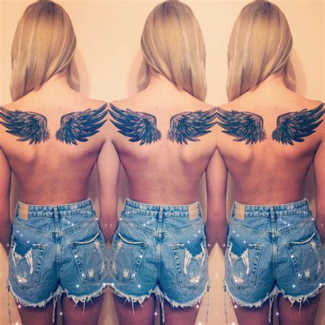 Pin by Alessandra Ivanova on Angel wings tattoo | Wings tattoo, Angel ...