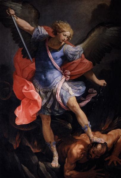 The Archangel Michael defeating Satan, 1635 - Guido Reni - WikiArt.org