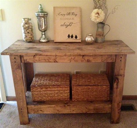 Rustic Sofa Table Plans