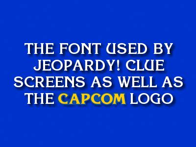 I always wondered what font was used for Jeopardy : r/pics