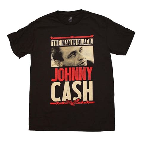 Johnny Cash T Shirt | Johnny Cash Man in Black T-Shirt