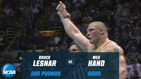 WWE star Brock Lesnar's 2OT NCAA title win in 2000 - YouTube