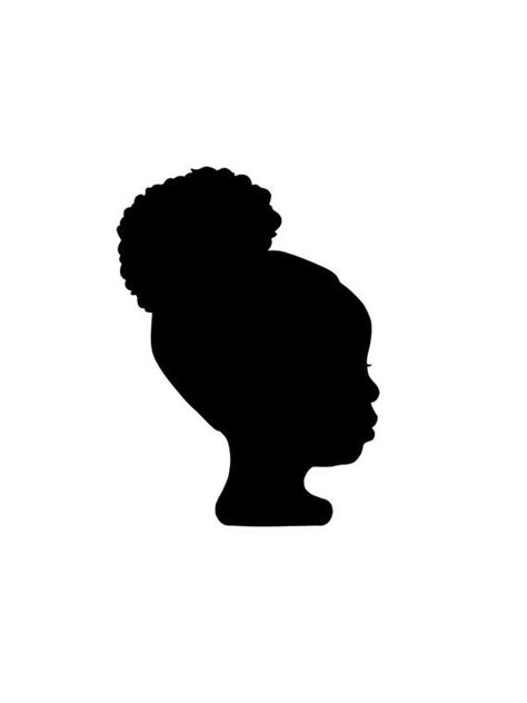 Items similar to Digital Custom Silhouette Portrait on Etsy | Silhouette portrait, Girl ...