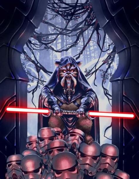 Darth Ewok - Only you could be so bold | Star wars art, Star wars fan ...