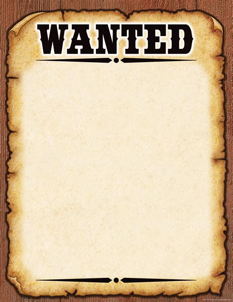 Western Wanted Poster Chart - TCR7725 | Teacher Created Resources