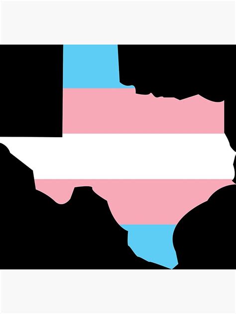 "Texas Transgender Pride Flag" Poster for Sale by beerhamster | Redbubble