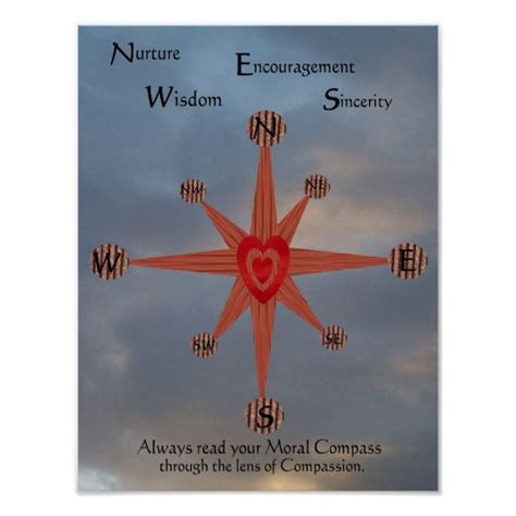 Moral Compass 2 Poster | Zazzle.com in 2020 | Moral compass, Wisdom ...