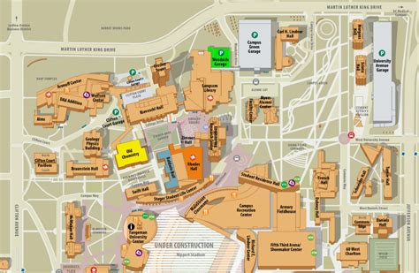 UC West Campus Map, ECNA ICPC 2019