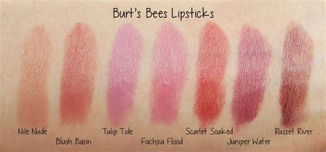 Burt's Bees Lipstick Swatches and Review Burt's Bees Lip Shimmer ...