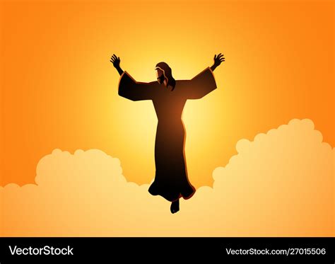 Ascension jesus christ Royalty Free Vector Image