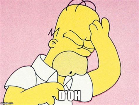 Homer Simpson D'oh - Imgflip