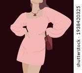 Women in pink dress vector clipart image - Free stock photo - Public Domain photo - CC0 Images