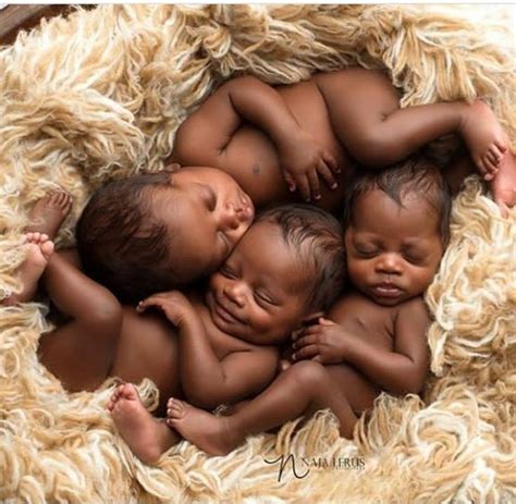 Nest pose for triplets | Cute black babies, Beautiful black babies, Triplet babies