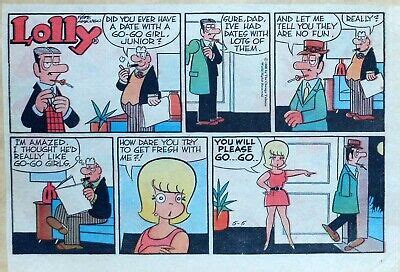 Lolly by Pete Hansen - full color Sunday comic page from May 5, 1968 | eBay