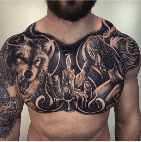 38+ Chest Cover Up Tattoo Ideas For Males - HopiSarmad