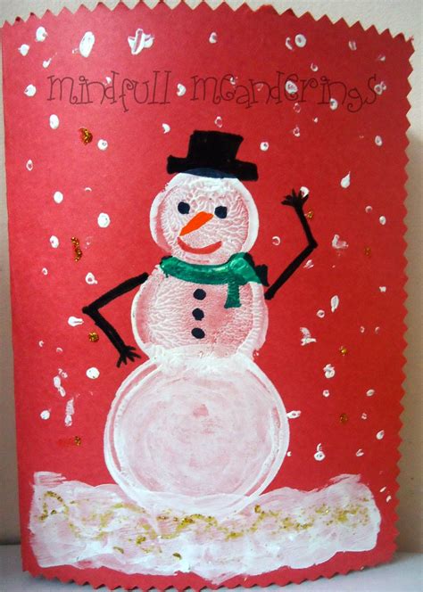 Make your own Snowman Card for Christmas - Artsy Craftsy Mom