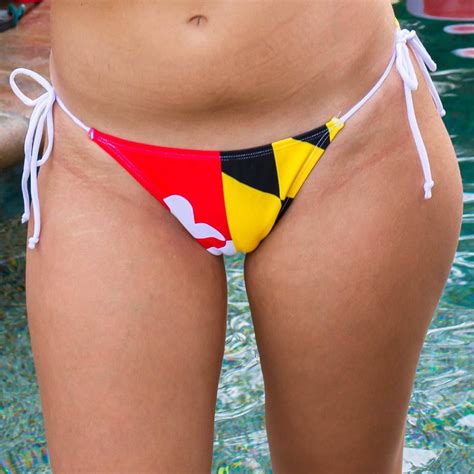 Maryland Flag String Bikini Bottom – Route One Apparel