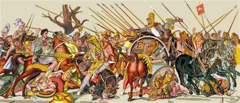 Reconstruction of the Alexander Mosaic | Ancient warrior, Mosaic, Alexander the great