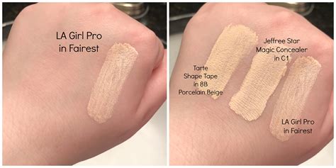 La Girl Pro Concealer Swatches