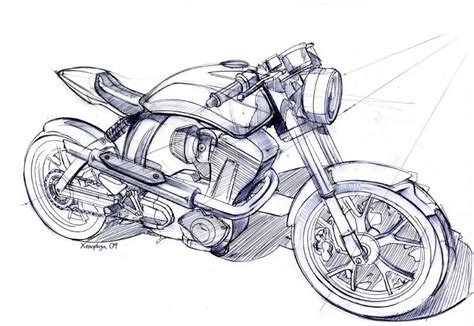 Motorcycle Art, Bike Art, Bike Sketch, Sketch Book, Robot Sketch, Graphisches Design, Front ...