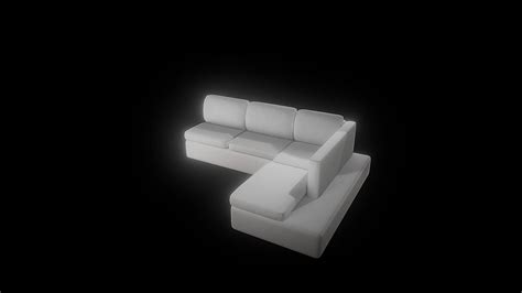 Modern White Sofa - Download Free 3D model by Strosx [37f3be4] - Sketchfab