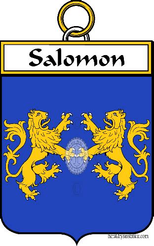 Salomon familia heráldica genealogía escudo Salomon