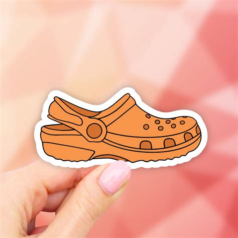 Orange Croc Sticker VSCO Stickers Croc Stickers Aesthetic - Etsy