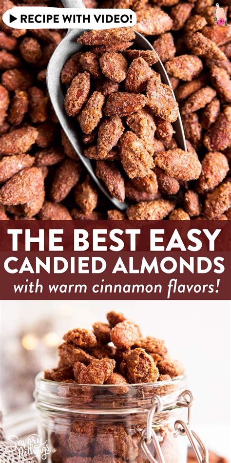 Candied Almonds are the perfect treat to share with friends and neighbors for the holidays! They ...