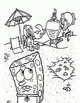 Spongebob Sponges  Coloring Home sketch template