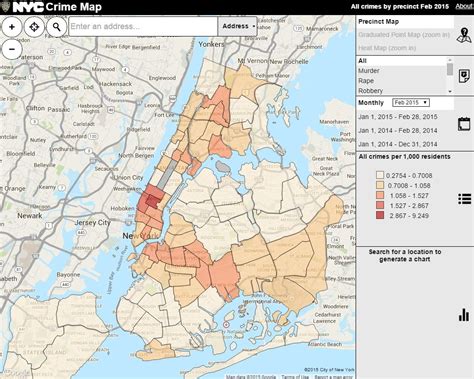 NYC Crime Map | Map, Crime, Nyc