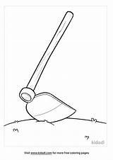 Free Gardening Hoe Coloring Page  Coloring Printables Kidadl sketch template