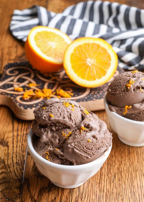 Chocolate Orange Ice Cream - Barefeet in the Kitchen