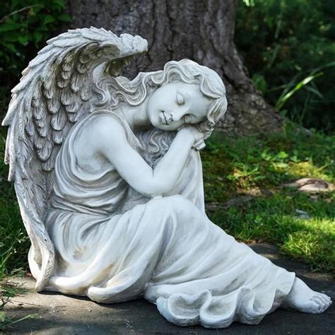 Angel Garden Statue at Mary Hill Park Ave | Outdoor garden statues, Angel garden statues, Garden ...