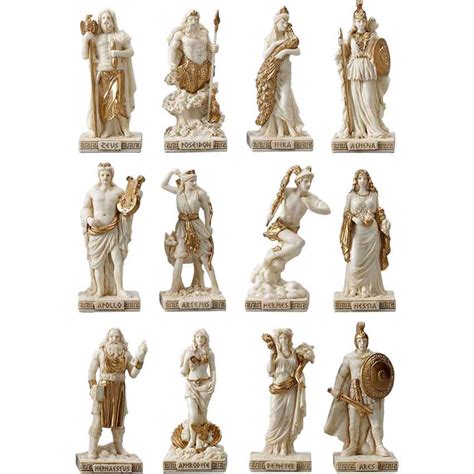 Greek Pantheon Statue Set