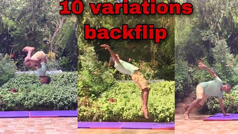 10 backflip variations/Gau20 flips - YouTube