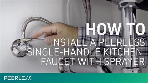 How to Install a Peerless Single-Handle Kitchen Faucet with Sprayer ...