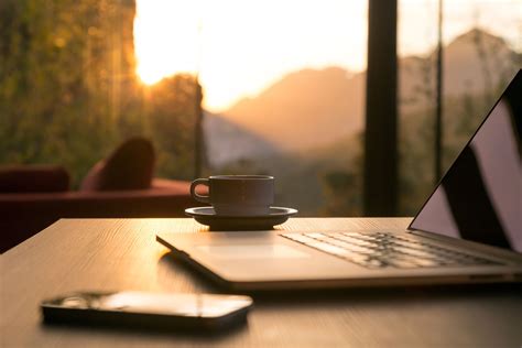 Laptop Desk : Coffee Cup And Laptop On Office Desk Ppt PowerPoint ... - Veramz laptop desk is a ...