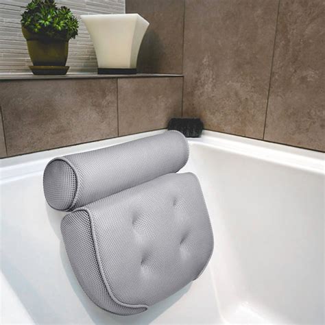 Bathtub Pillow, Large Spa Mesh Pillow, Bath Cushion Headrest for Shoulder Neck S