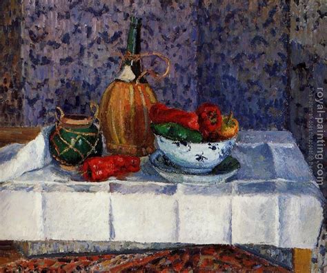 Still Life with Spanish Peppers by Camille Pissarro | Oil Painting Reproduction