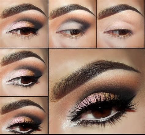 Eye Makeup Tutorial For Hooded Eyes Step By Step : Pink Makeup Eye Purple Step Eyeshadow Look ...