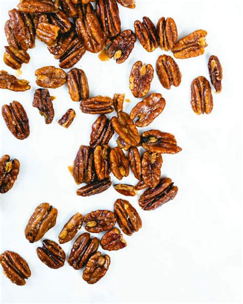 Maple Glazed Pecans (3 Ingredients!) – A Couple Cooks