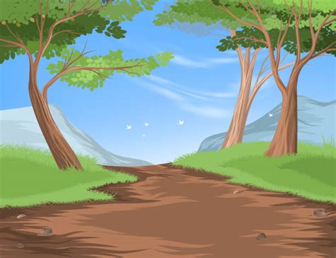 Dirt Road Background Clip Art