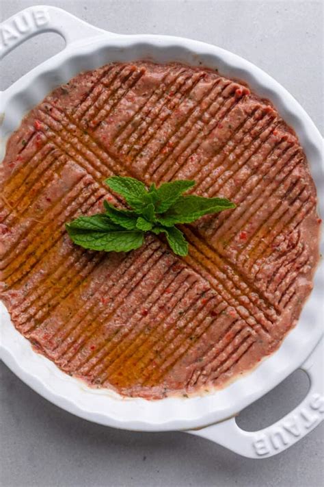 Lebanese Kibbeh Nayyeh - Feel Good Foodie