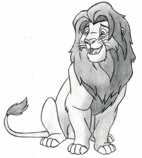 Lion King Pencil Drawing at GetDrawings | Free download