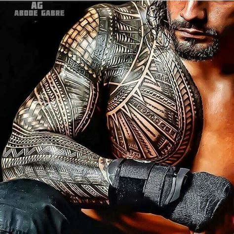 Roman Reigns #HotTattoos #samoantattoossleeve | Samoan tattoo, Tribal arm tattoos, Roman tattoo