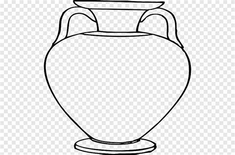Pottery of ancient Greece Vase Ancient Greek art Drawing, ceramic pots, white, monochrome png ...