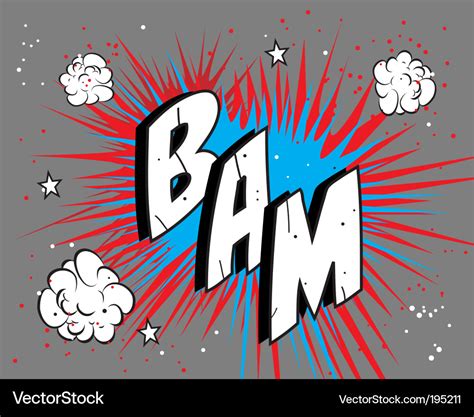 Comic book bam Royalty Free Vector Image - VectorStock